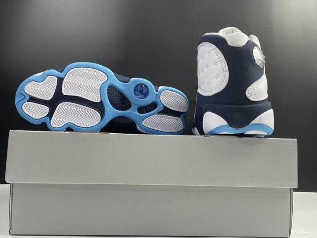 1st Kicks 690 Air Comfortable Powder Jordan Blue 13 Dark 414571- 1121